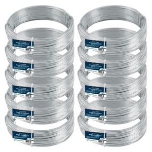 Kit C- 10 Arame Galvanizado Nº14 Bwg 14 Fio 2,10mm Liso 1kg