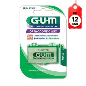 Kit C-12 Gum Cera Ortodôntica Menta