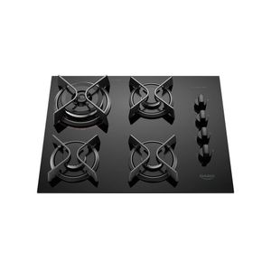 Cooktop à Gás 4 Bocas Dako Supreme Preto Bivolt