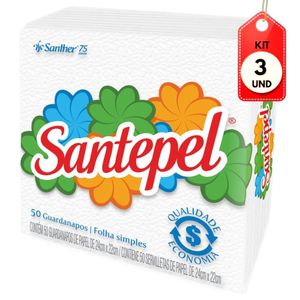 Kit C-03 Santher Santepel Guardanapo 24x22 C-50