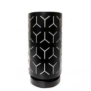 Abajur Luminária Preta De Mesa 29cm Bivolt 110-220v