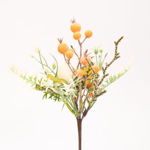 Kit 6 Ramos Artificiais De Páscoa Decoração Enfeite Com Ovinho 25cm