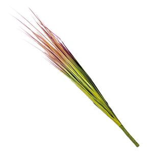 Kit 4 Folhagem Capim Verde Ponta Avermelhada Artificial 74cm