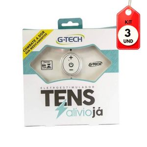 Kit C-03 G Tech Eletroestimulador Tens Tnajpls