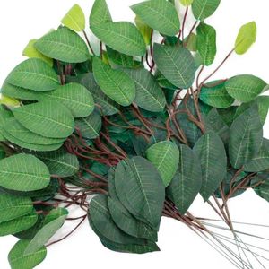 72 Galhos Decoração Arranjo Fícus Artificial Planta Decorativa 42cm