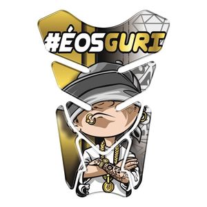 Adesivo Resinado Protetor De Tanque Moto Honda Eos Guri Dourado Cor Dourado