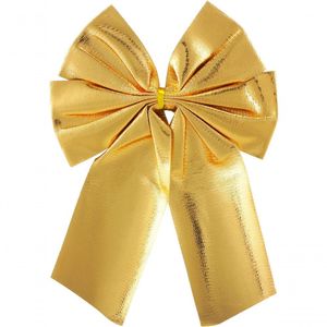 Kit 10 Enfeite árvore Natal Laço Lacinho Dourado 22cm