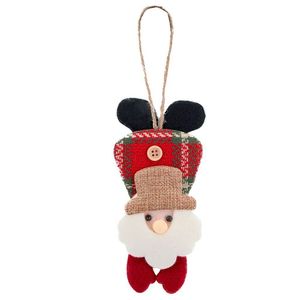 Kit 20 Enfeite árvore Natal Pendente Papai Noel 19,5cm