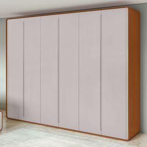 Guarda-roupa Casal Loop 6 Portas Frassino-off White