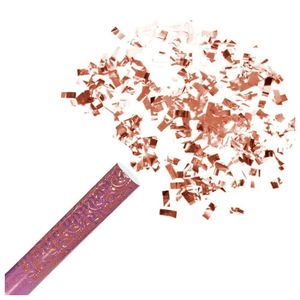 Kit 6 Lança Confete Rose Gold 60cm