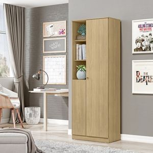 Multiuso Organizador 2 Portas Lince Espresso Móveis Castanho-castanho