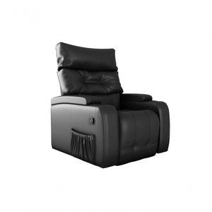 Poltrona Giratório Papai Reclinavel Mx66 Commander Sintetico Preto Matrix