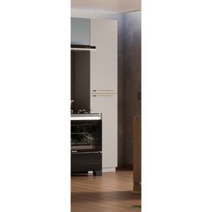 Paneleiro 2 Portas 230cm Altura 100% Mdf Dobradiças Slow Motion 100% Mdf Essence Fendi