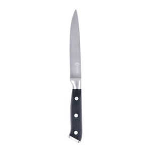 Faca Para Pão E Vegetais Aço Inox 15,5cm Kenya Preta Faca Para Pão E Vegetais Aço Inox 15cm Kenya Preta