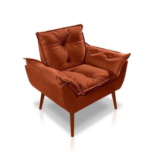 Poltrona Opala Luxo Suede Terracota