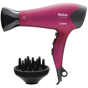 Secador De Cabelos Ph3700 Pink 2200w Philco 220v