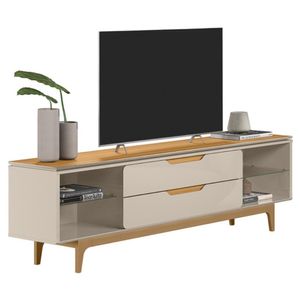 Rack Para Tv 75\' Com Gavetas Coimbra Taurari Off-white