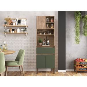 Armário Kit Cozinha Com 3 Portas, 1 Gaveta Ac4311 Carvalho Oak / Arbo