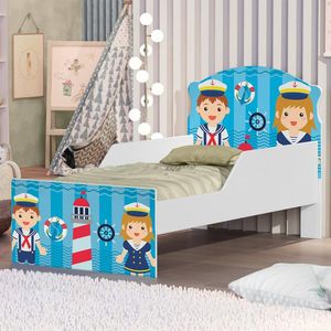 Cama Infantil Tripulação Do Mar Com Colchão