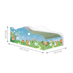 Mini Cama Like Fazendinha Encantada Infantil Com Colchão