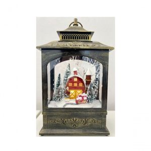Enfeite Natalino Lamparina Musical Com 6leds 43,5x23x13cm Xts0254 - Master Christmas