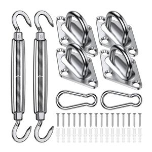 Kit Fixação Instalação Tela Tenda Sombreamento Inox