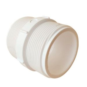 Nipel 1 Polegadas Roscavel Branco (5 Peças)