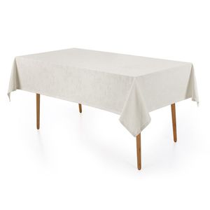 Toalha De Mesa Kasrten Katherine 1,60mx2,20m Retangular 100% Algodão Pérola