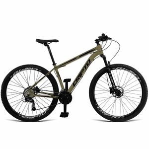 Bicicleta Aro 29 Cripto 24 Marchas Shimano Freios Hidraulico - 15" Verde Militar-preto