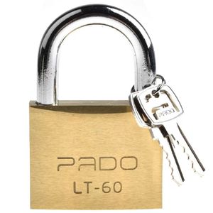 Cadeado Em Latão Lt 60 C/ 2 Chaves - Pado