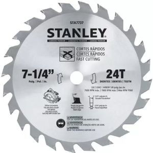 Disco De Serra Circular 7-1/4\'\' C/ 24 Dentes - Stanley