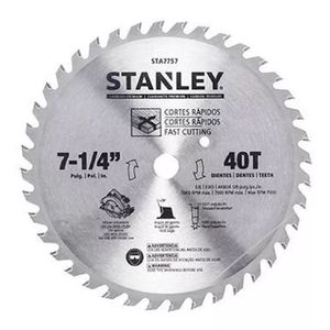 Disco De Serra Circular 7-1/4\'\' C/ 40 Dentes - Stanley