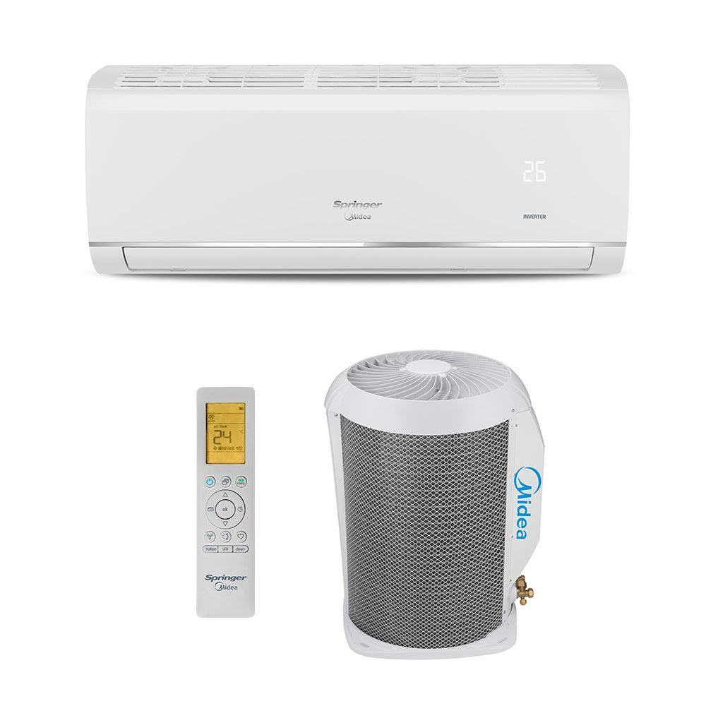 Ar Condicionado Split Hw Inverter Airvolution Connect R-32 Springer Midea 22000 Btus Frio 220V Monofásico 42AFVCI22S5 Menor preço em Ar Condicionado Split Hw Inverter Airvolution Connect R-32 Springer Midea 22000 Btus Frio 220V Monofásico 42AFVCI22S5