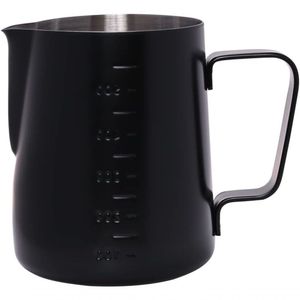 Leiteira Pitcher Espumador Em Aço Inox Black 600 Ml ? Mimo Style