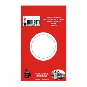 3x Reparo Anel Borracha Bialetti Vedação Moka Express 9 Xíc