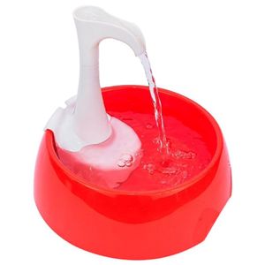Fonte Bebedouro Aqua First Vermelha Bi Volt Usb Cães E Gatos