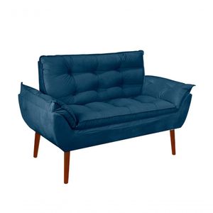 Namoradeira Opala Elegante Suede Azul Marinho