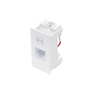 Módulo Tomada Para Telefone Fame Habitat-elegance Rj11 4 Vias Branco