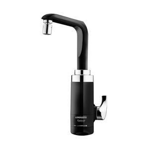 Torneira Elétrica Lorenzetti Essence De Parede Preta-cromada 127v