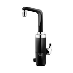 Torneira Elétrica Lorenzetti Essence De Bancada Preta-cromada 220v