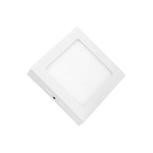 Painel De Led Lorenzetti Quadrado De Sobrepor 18w Bivolt 3000k Luz Amarela
