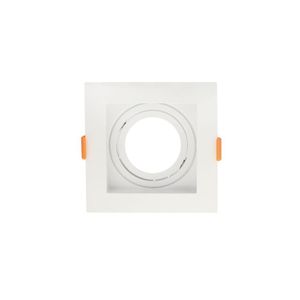 Spot De Embutir Recuado Nordecor Flea Para 1 Lâmpada Mr16 Quadrado Branco