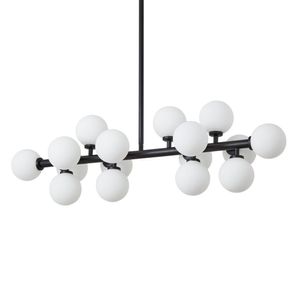 Lustre Pendente Nordecor Dornan 2423 Preto G9 Bivolt