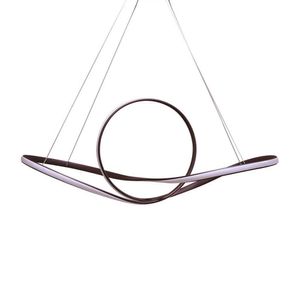 Lustre Pendente Nordecor Wari 2080 Marrom Led Bivolt