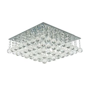 Plafon Lumix Ln146 40cm Quadrado Transparente G9