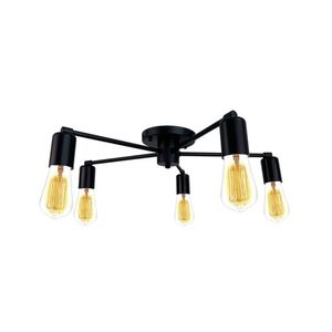 Plafon Lumix Ln1009 Preto E27 Bivolt