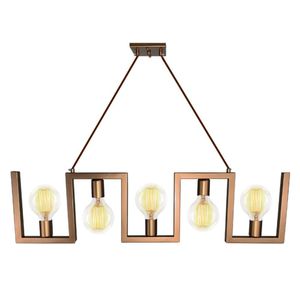 Lustre Pendente Lumix Ln1014 Cobre E27 Bivolt