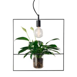 Lustre Pendente Avant Nature Quadrado Preto E27 Bivolt