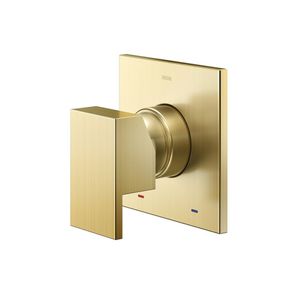 Acabamento Monocomando Para Chuveiro E Ducha Higiênica Docol New Edge 926072 1-2" Ouro Escovado