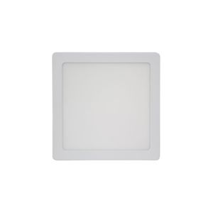Painel De Led Blumenau Quadrado De Sobrepor 12w Bivolt 3000k Luz Amarela